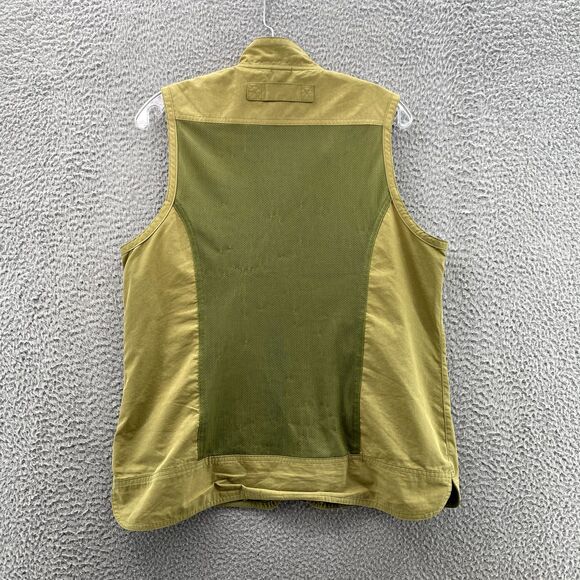 Duluth Vest Men Medium Green Canvas Mesh Fishing Utility Hunting Hiking Gorpcore - Picture 8 of 12